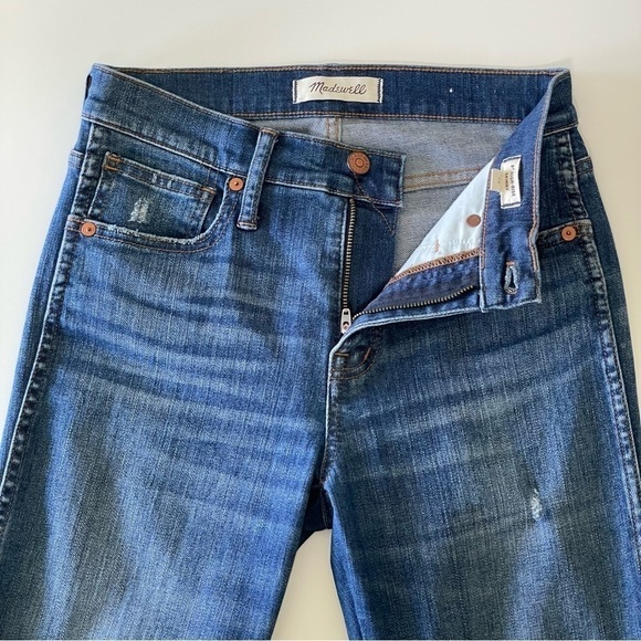 Madewell 9” High Rise Skinny Stretch Denim Distressed Jean Allegra Wash 26 - Picture 11 of 16